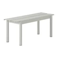 muuto banc linear steel bench 110x34 cm grey (ral 7044)