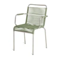 fiam fauteuil mya aluminium sage green