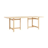 moebe table à manger moebe rectangular dining table 220x90 cm chêne