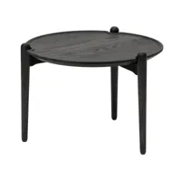 design house stockholm table basse aria basse 37 cm chêne noir