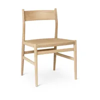brdr. krüger chaise heritage assise tissée cordon en papier de chêne huilé