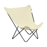 lafuma chaise longue popup xl seville ecru/blanc