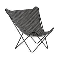 lafuma chaise longue popup xl seville cara/gris foncé