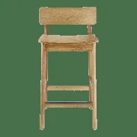 scandi living chaise de bar horizon 87 cm laqurered oak