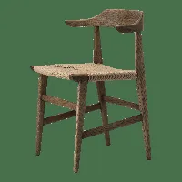 gärsnäs fauteuil hedda cordon papier noir chêne-nature
