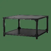 gärsnäs table basse bleck 75x75 cm placage hêtre - teinture noire