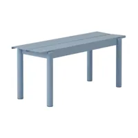 muuto banc linear steel bench 110x34 cm pale blue