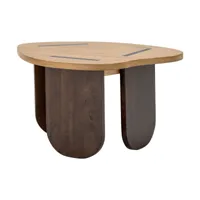 bloomingville table basse cilas 60x75 cm rubberwood