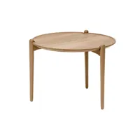 design house stockholm table basse aria ø90 cm chêne 42,5 cm