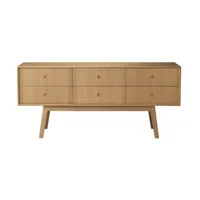 fdb møbler commode butler a86 oak nature lacquered