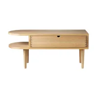 fdb møbler banc f24 radius oak nature lacquered 35x90 cm