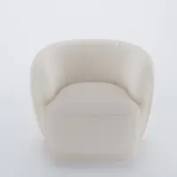fauteuil en tissu beige victoria