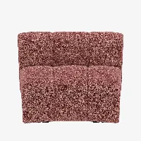 chauffeuse d’angle pour canapé modulable en tissu bouclette rose hélène
