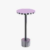 table d’appoint ronde originale couleur lilas jasmin