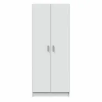 mirakemueble utiliser l'armoire à balais à 2 portes - blanc blanc