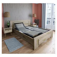 sommier relaxation 2x70x190 cm dreamea s50 gris anthracite