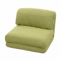 matelas fauteuil-lit pliant fauteuil de relaxation dossier réglable tissu vert 04_0003100