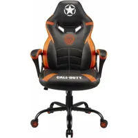 call of duty - siège gamer/chaise de bureau/fauteuil gaming sous licence officielle noir et orange
