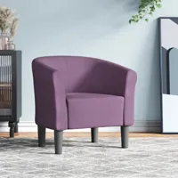 fauteuil relax,chaise pour salon cabriolet violet tissu -mn31782