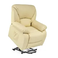 eco-de 8590up b fauteuil massage releveur chamonix beige  beige