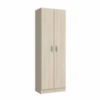 mirakemueble armoire polyvalente 2 portes - chêne chêne  multicolore
