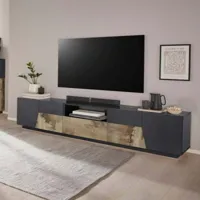 ahd amazing home design meuble tv salon 220x43 cm mur design moderne fergus report  or