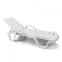 beach and garden design lits de piscine chaises longue en plastique professionels bain de soleil promo lot de 18 pièces