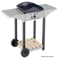 roller grill desserte inox et bois pour plancha 400 - chps400 - roller grill