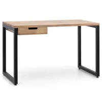 ds meubles table  bureau 1 tiroir 60x120x75cm ng-ev  bois