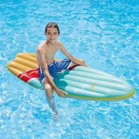 totalcadeau matelas gonflable en forme de planche de surf (178 x 69 cm) piscine et mer pas cher  multicolore