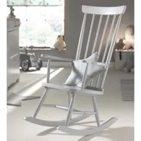 vipack vipack chaise à bascule rocky bois gris  gris