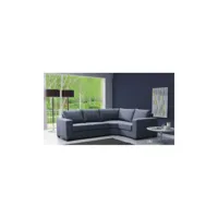 meublesline canapé d'angle tissu 4 places lili tissu gris