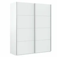 mirakemueble arya armoire à 2 portes coulissantes 150 cm blanco artik  multicolore