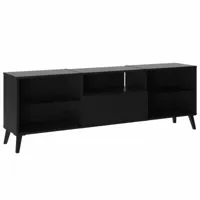 fmd fmd meuble tv 153,5x31,7x52 cm noir  noir