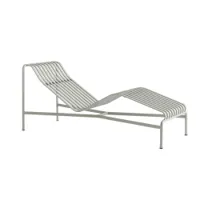 bain de soleil, chaise longue et hamac - palissade gris clair acier finition époxy