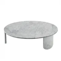 table basse - clemo marbre carrare  ø 120 x h 28 cm
