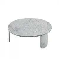 table basse - clemo marbre carrare  ø 90 x h 31,5 cm