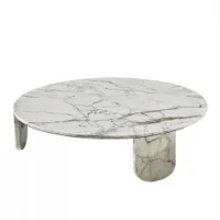 table basse - clemo marbre calacatta vagli oro ø 120 x h 28 cm