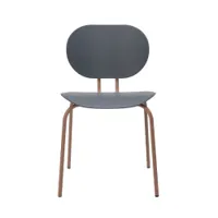chaise et petit fauteuil extérieur - hari pp outdoor bleu marine / terre cuite