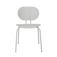 chaise et petit fauteuil extérieur - hari pp outdoor blanc/ blanc