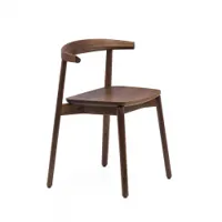 chaise - ando l 54 x p 46 x h 71,5 cm, assise h 46 cm noyer danois huilé