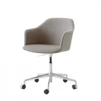 fauteuil de bureau - rely hw55 aluminium poli re-wool 218