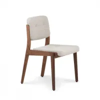 chaise - capo noyer danois huilé / sunniva 717 l 54 x p 57,5 x h 80 cm, assise h 46,5 cm