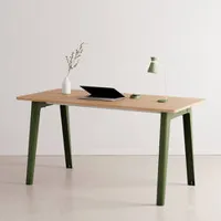 bureau - new modern chêne vert romarin l 150 x p 70 x h 75 cm