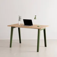 bureau - new modern chêne vert romarin l 130 x p 70 x h 75 cm