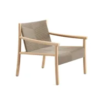fauteuil - kata 3d knit linen/ chêne naturel