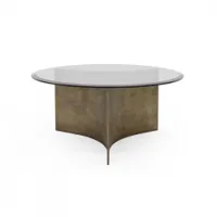 table basse - arc medium laiton ø 75 x h 34,5 cm