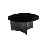 table basse - arc medium noir ø 75 x h 34,5 cm