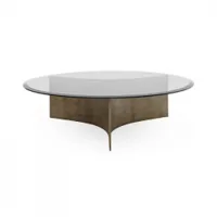 table basse - arc large laiton ø 100 x h 28 cm