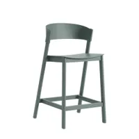 tabouret haut - cover stool vert l 50 x p 55 x h 96 cm, assise h 65 cm